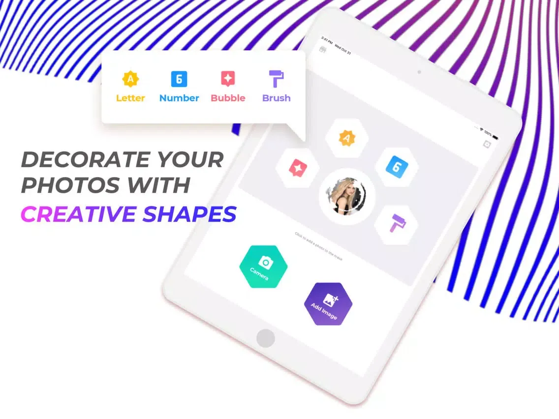 Get Shape Masks for Photos iPad  स्क्रीनशॉट