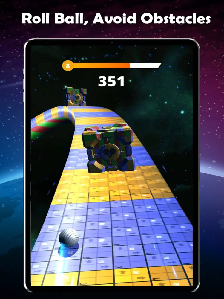 Roller Ballz - Sky Road iPad 应用截图