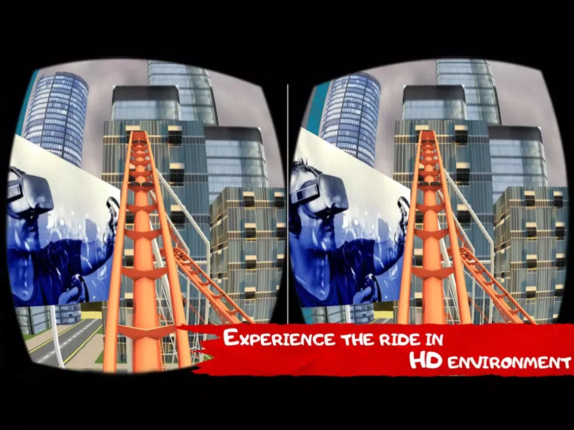 VR City Roller Coaster Free iPad  Ekran Görüntüleri