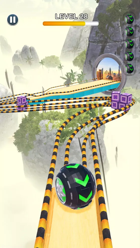 Captures d'écran de Rolling Ball Sky Escape
