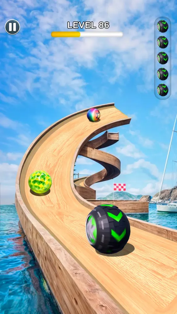 Captures d'écran de Rolling Ball Sky Escape