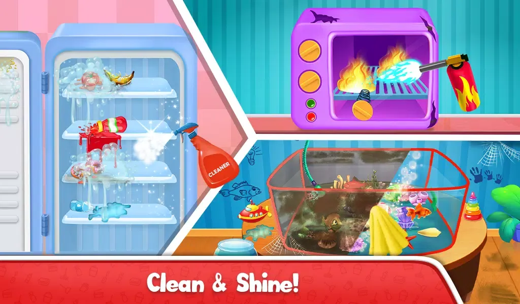 Big Home Cleanup Cleaning Game Screenshots