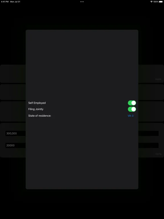 تصاویر Self Employed Tax Calculator iPad 