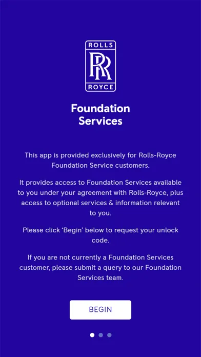 Zrzuty ekranu Rolls-Royce Foundation Service
