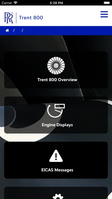 Captures d'écran de Trent 800 Pilot Guide