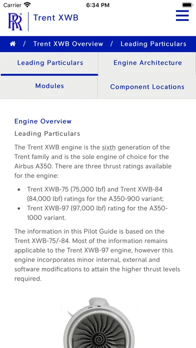 تصاویر Trent XWB Pilot Guide