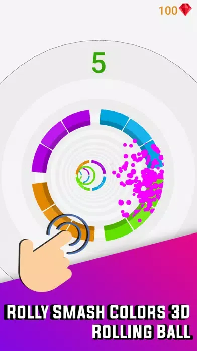 Rolly Smash Colors 3D 스크린샷
