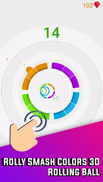 Rolly Smash Colors 3D 스크린샷
