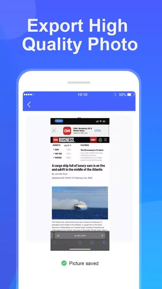 Tangkapan skrin Screenshot PRO - Whole Webpage