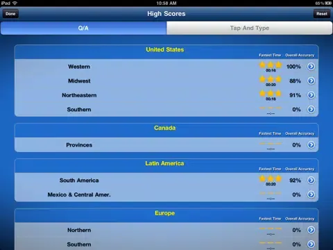 Tangkapan skrin TapQuiz Maps World Edition iPad 