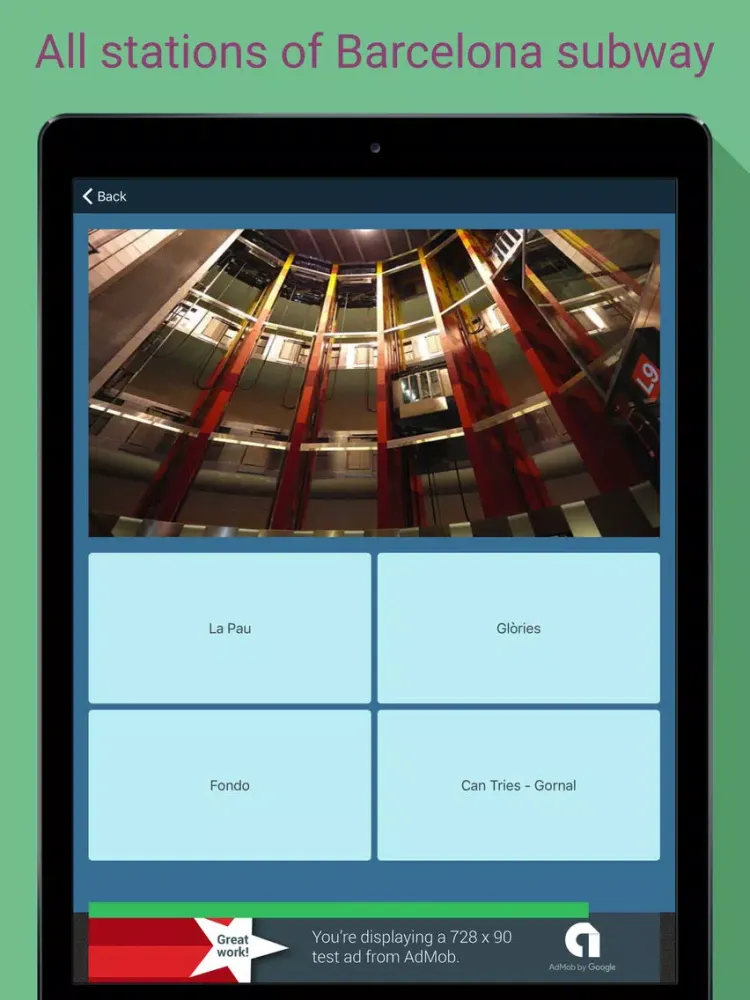 Subway Quiz - Barcelona iPad  Ekran Görüntüleri