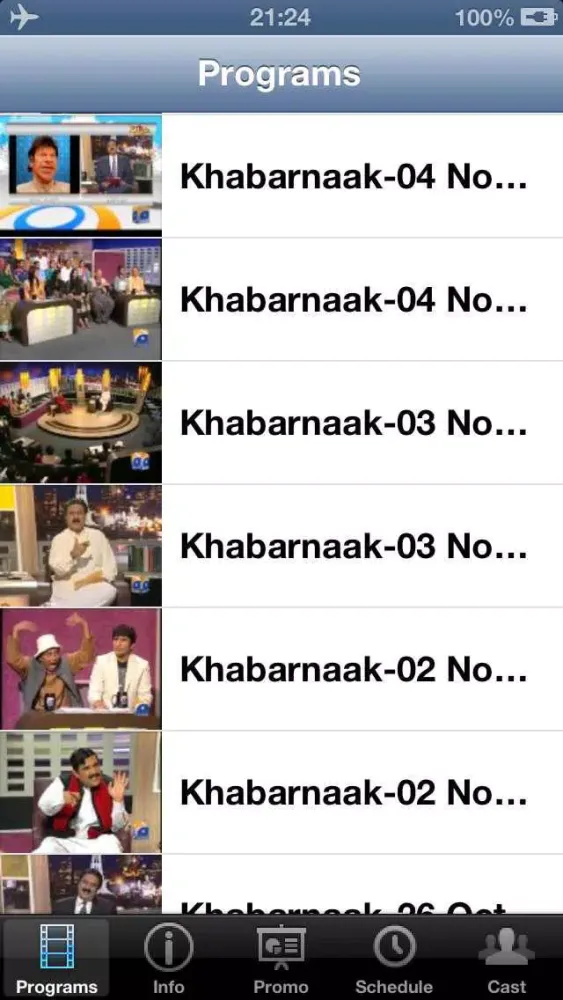 Capturas de tela do Khabarnak!
