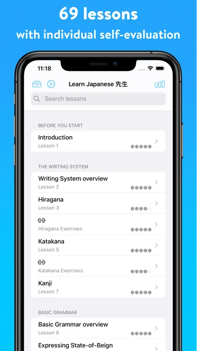 Capturas de pantalla de Learn Japanese: Sensei