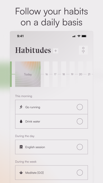 Ảnh chụp màn hình của Habitudes, daily habit tracker
