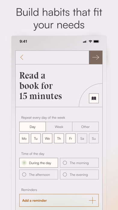 Ảnh chụp màn hình của Habitudes, daily habit tracker