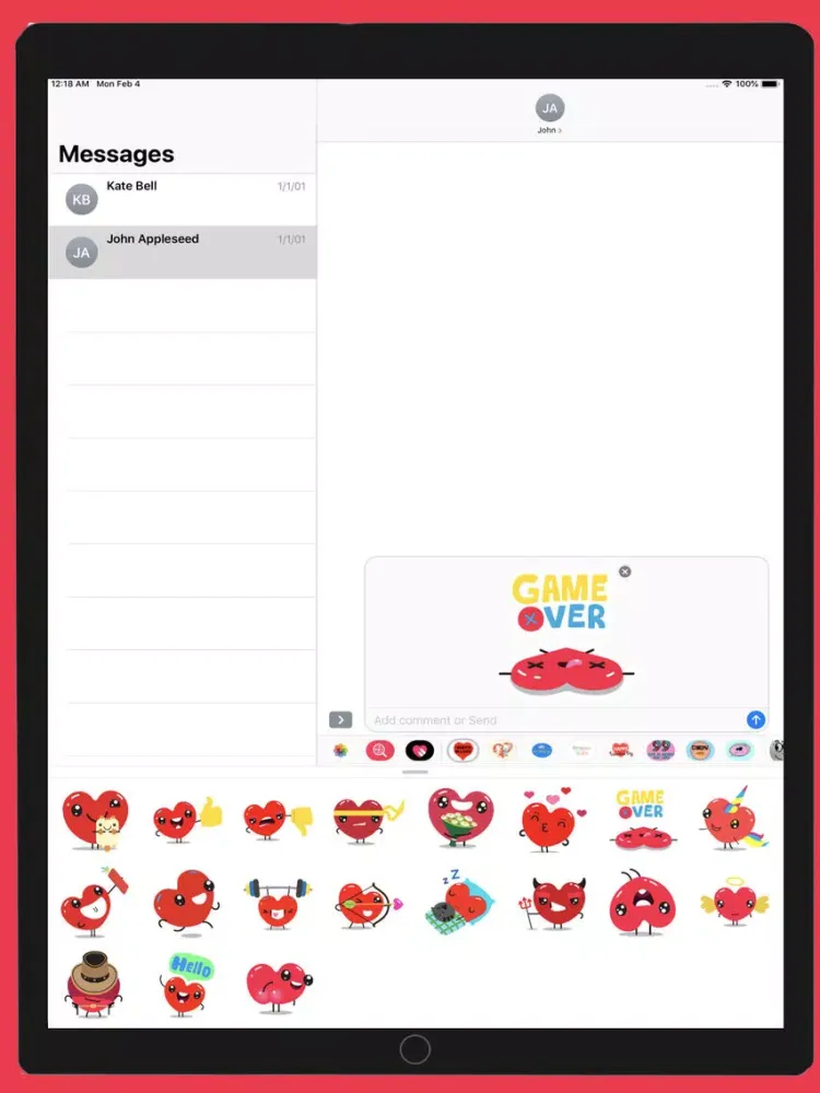Hearts in love! iPad 应用截图