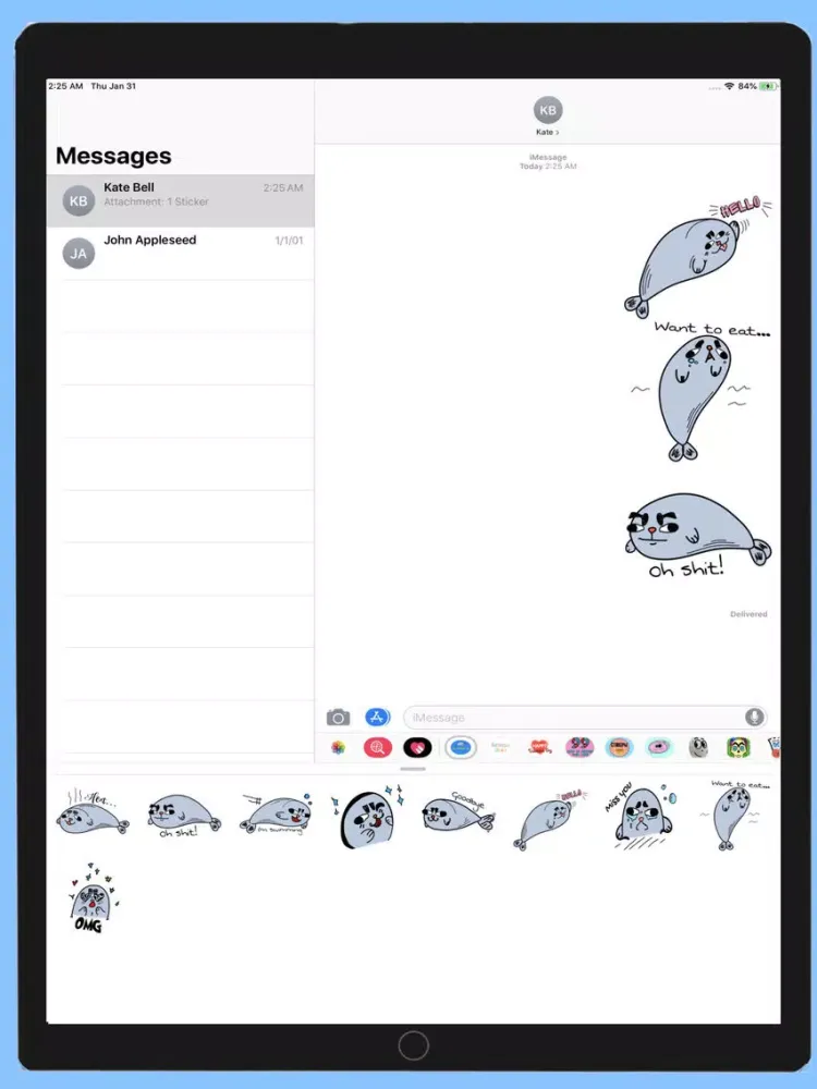 Скриншоты Seal Funny Sticker iPad 