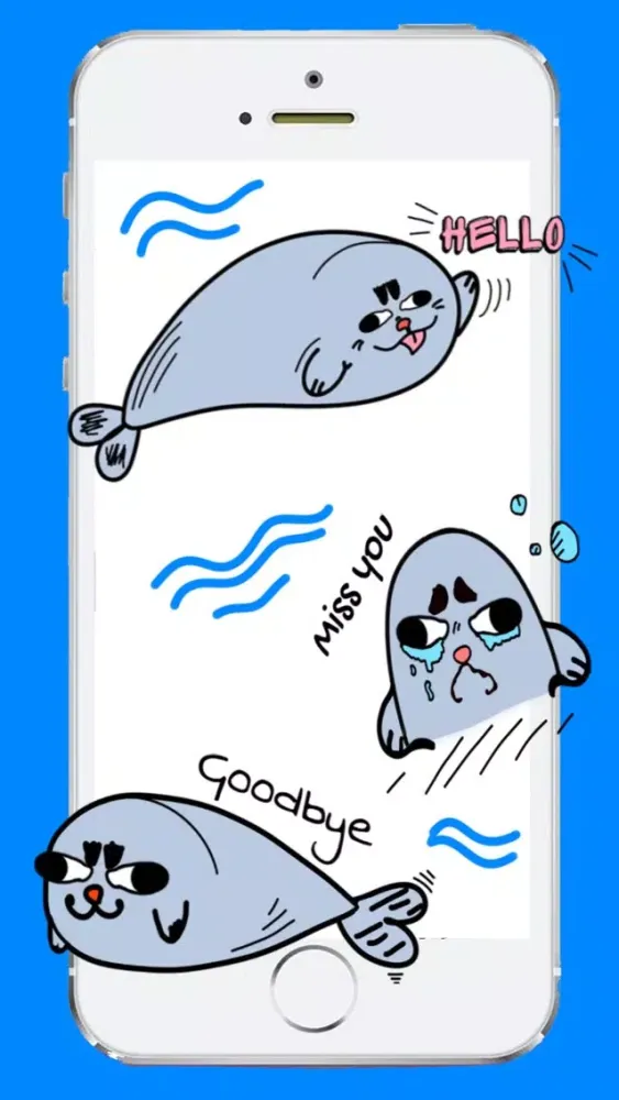 Скриншоты Seal Funny Sticker
