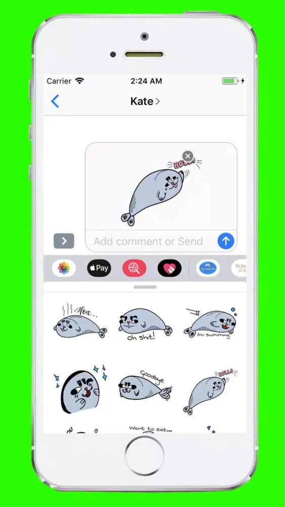 Скриншоты Seal Funny Sticker