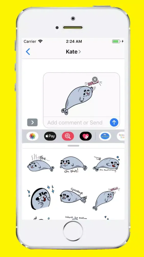 Скриншоты Seal Funny Sticker