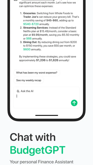 Spend: AI Budget Tracker スクリーンショット