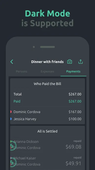 Capturas de tela do Fairsplit: Split the Bill