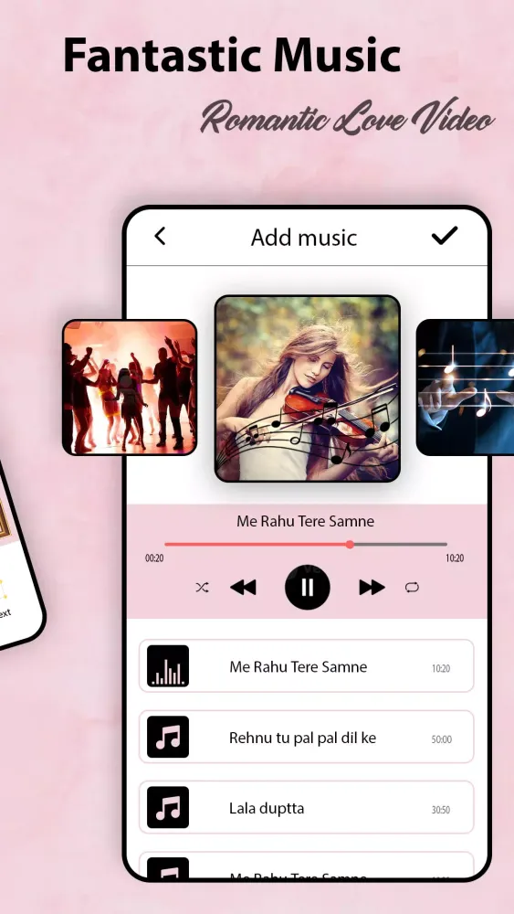 Скриншоты Romantic Love video maker