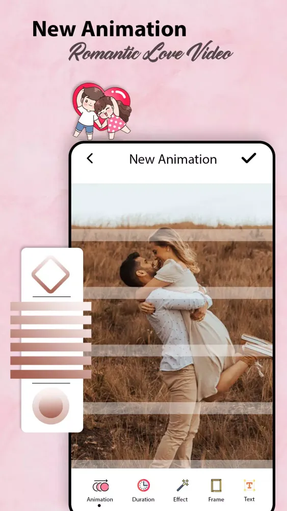 Скриншоты Romantic Love video maker