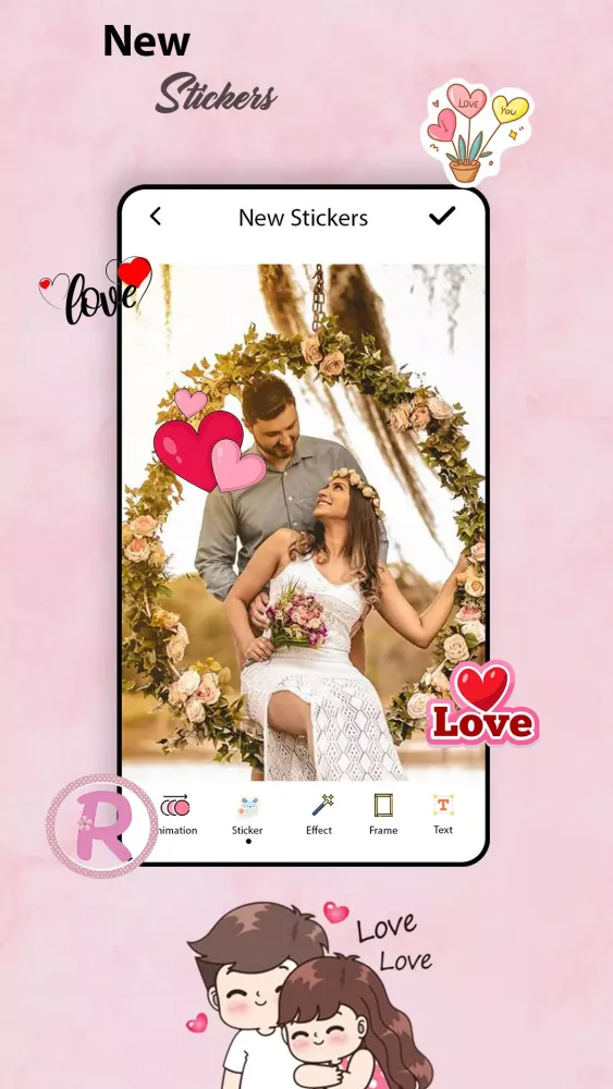 Скриншоты Romantic Love video maker