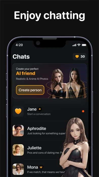 Romantic AI Girlfriend Chat Ekran Görüntüleri