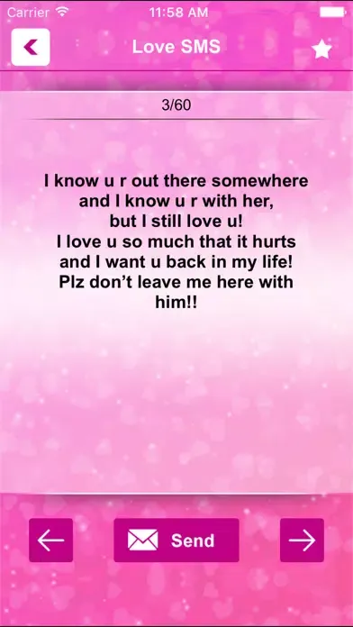 Tangkapan layar Romantic Love SMS:Love Sad slither.io for Socially