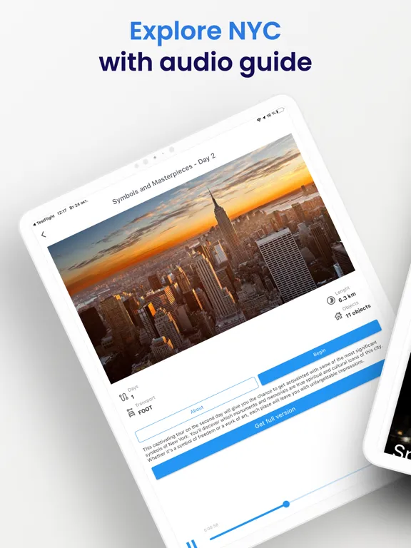 New York Audio Guide Offline iPad  Screenshots