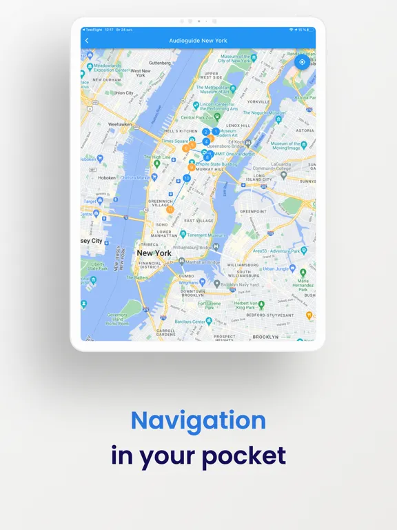 New York Audio Guide Offline iPad  Screenshots