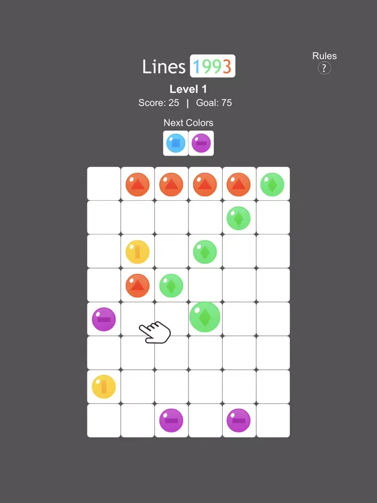 Screenshot di Lines 1993 iPad 