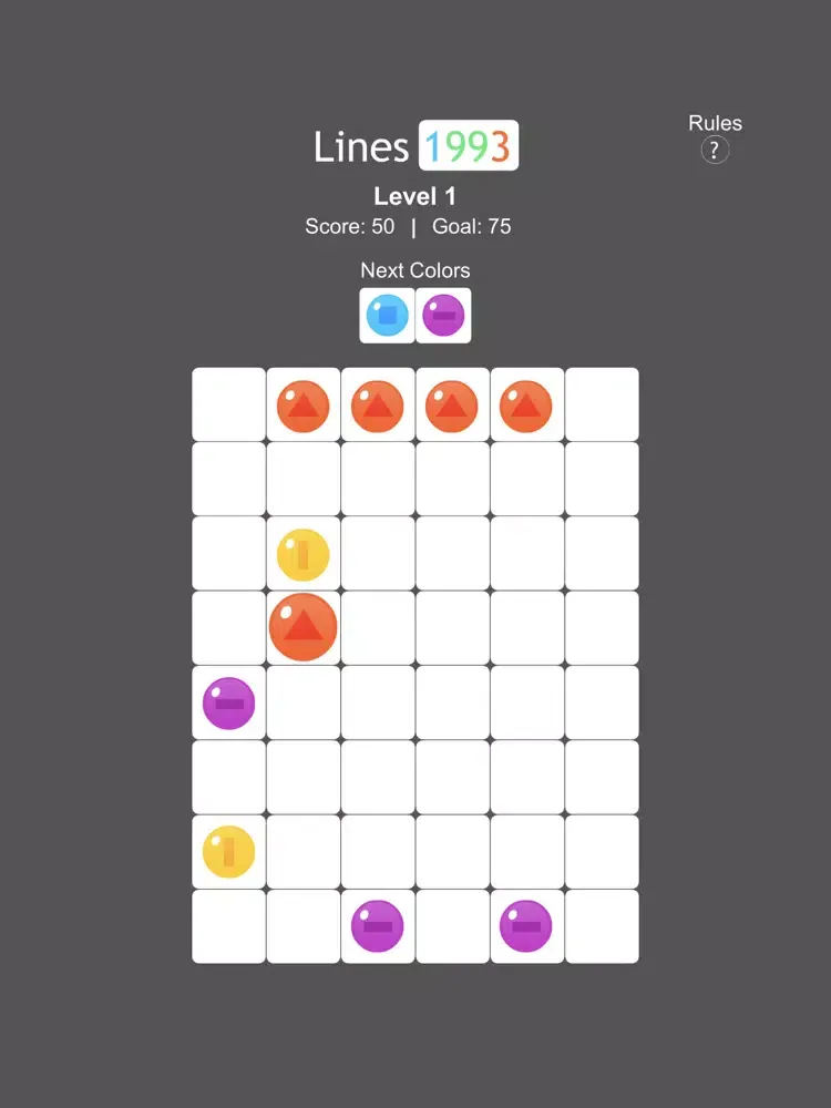 Screenshot di Lines 1993 iPad 