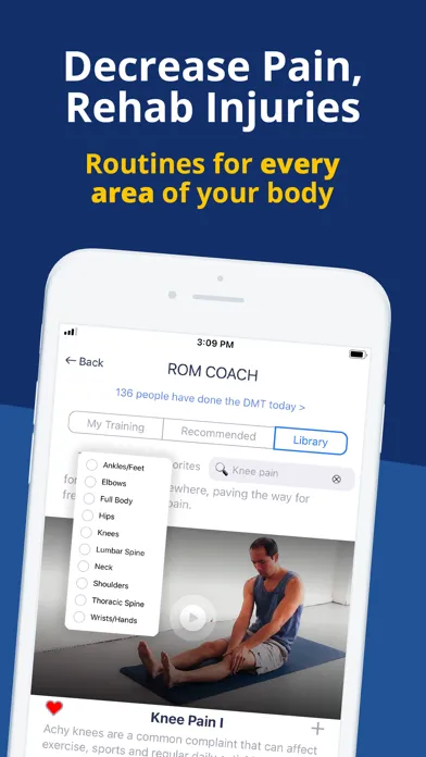 Ảnh chụp màn hình của ROM Coach (Mobility Workouts)