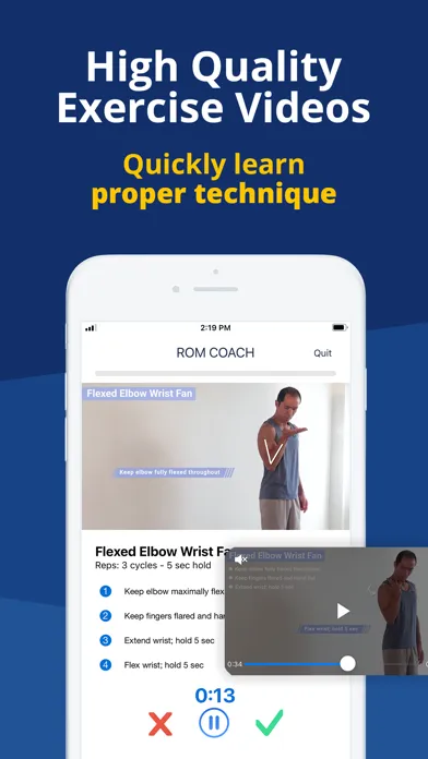 Ảnh chụp màn hình của ROM Coach (Mobility Workouts)
