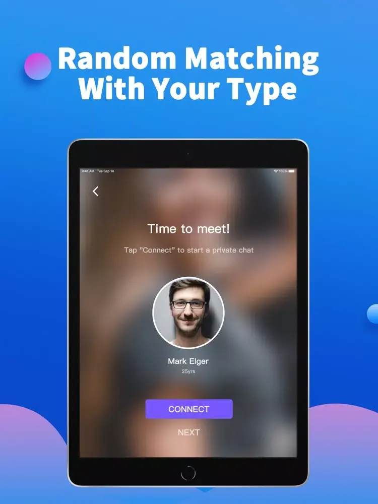 ภาพหน้าจอของ Adult Chat Hub: video meet iPad 