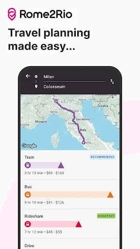 Rome2Rio: Trip Planner سکرین شاٹس