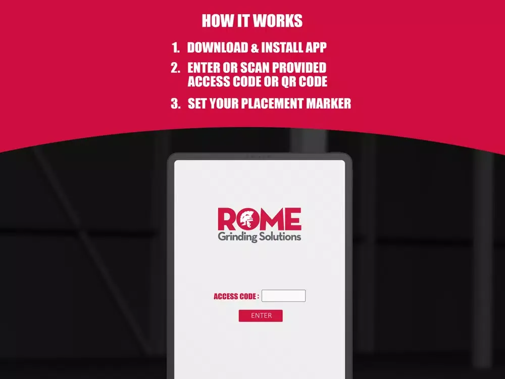 Ảnh chụp màn hình của Rome Grinding Solutions iPad 