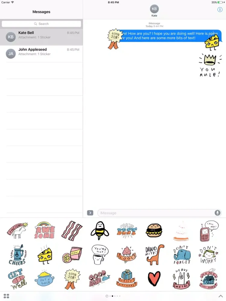 Mike Lowery's Party Pack by Stickapax™ iPad 应用截图