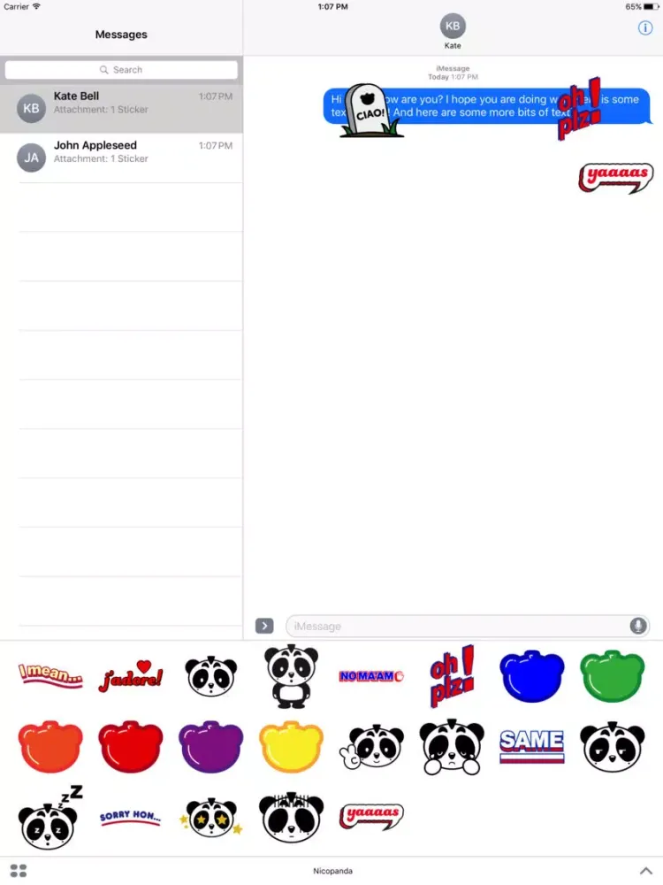 Nicopanda by Stickapax™ iPad  سکرین شاٹس