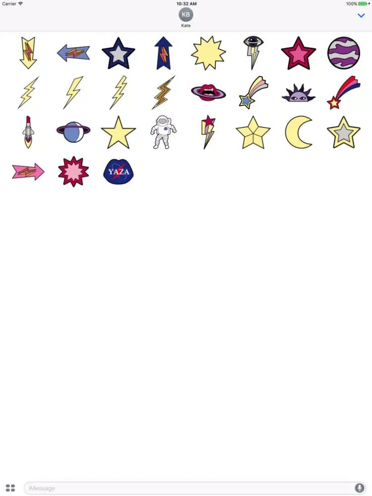 Ảnh chụp màn hình của Yazbukey Love Galaxy by Stickapax™ iPad 