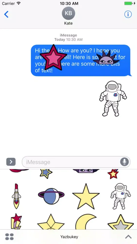 Ảnh chụp màn hình của Yazbukey Love Galaxy by Stickapax™