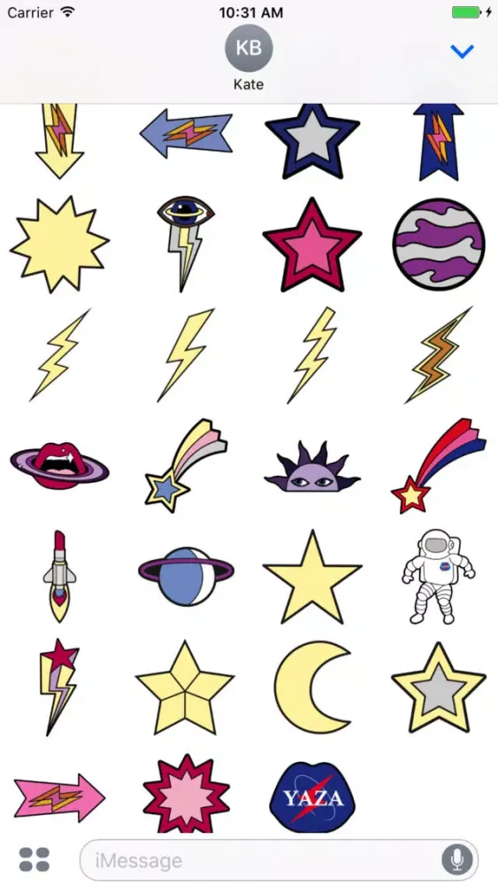 Ảnh chụp màn hình của Yazbukey Love Galaxy by Stickapax™