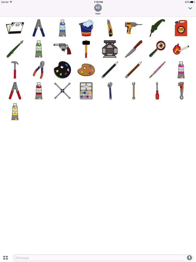 Zrzuty ekranu Yaz's Materials by Stickapax™ iPad 