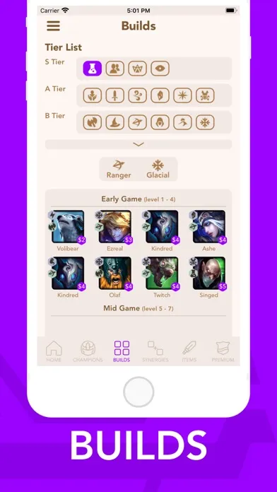 Screenshot di Builds for TeamFight Tactics