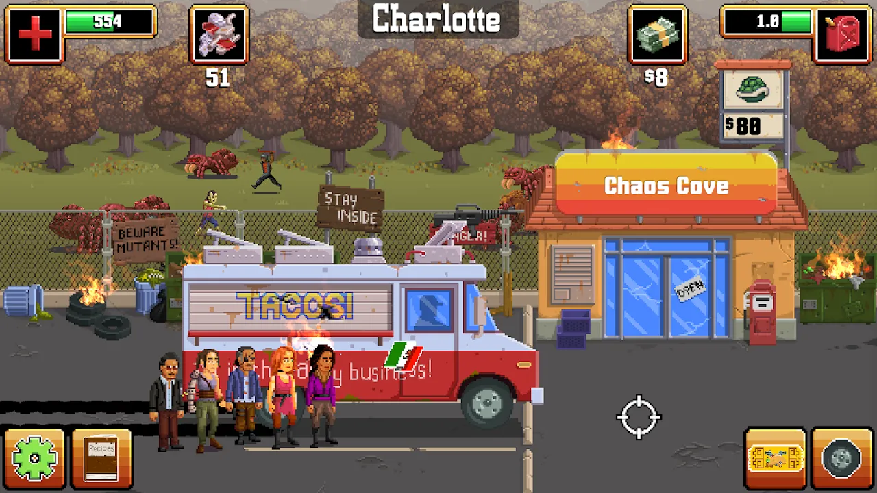 Capturas de tela do Gunman Taco Truck
