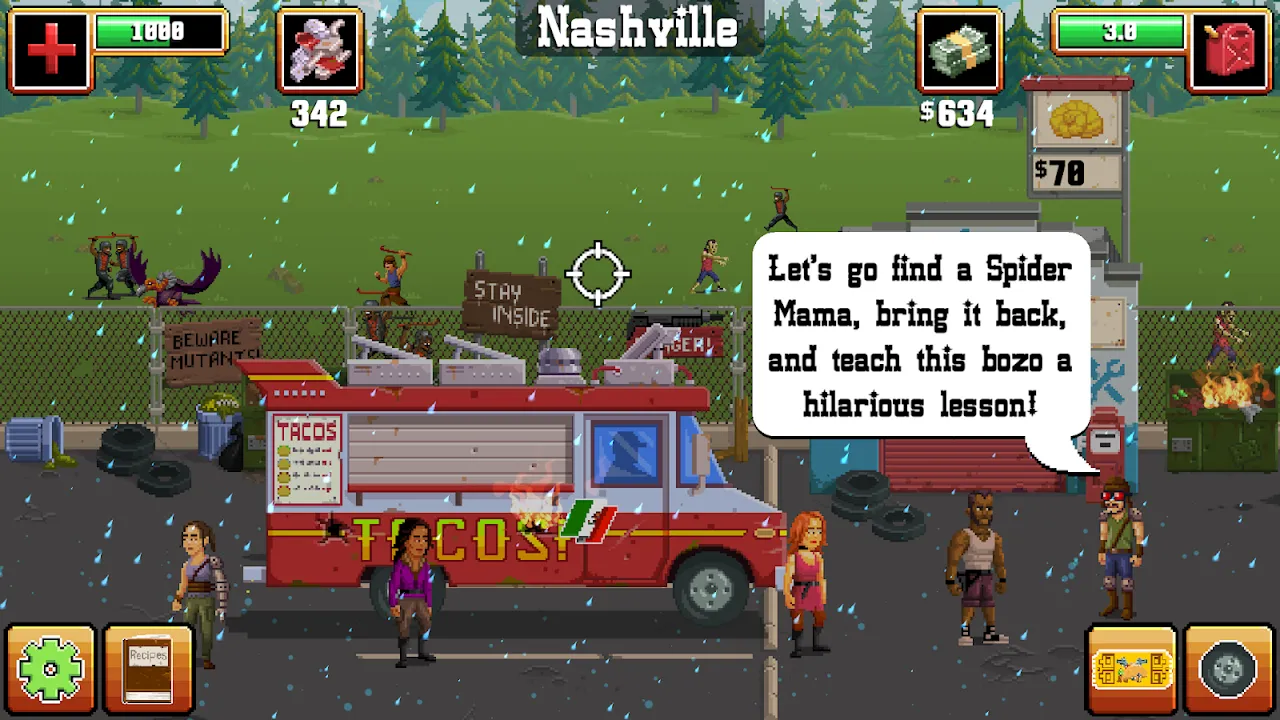 Capturas de tela do Gunman Taco Truck