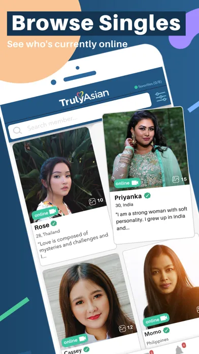 Capturas de pantalla de TrulyAsian - Asian Dating